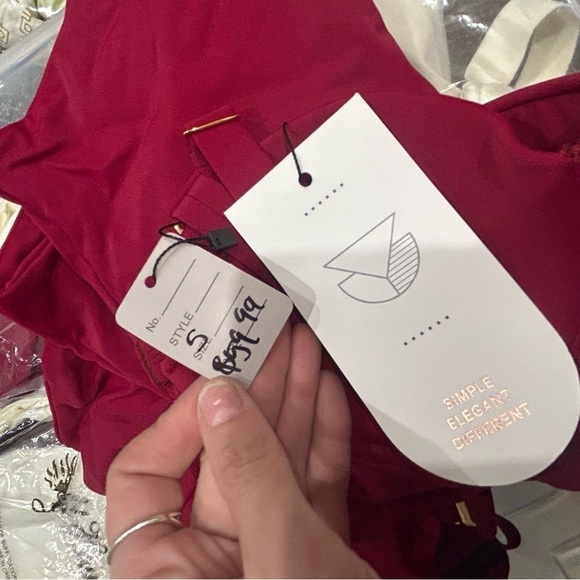 PUNTAMAR Layla red one piece swimsuit NWT - Picture 7 of 9